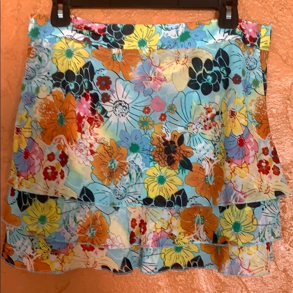 Thalia Sodi Floral Print Flirty Summer Skirt 7/8 - Picture 3 of 8